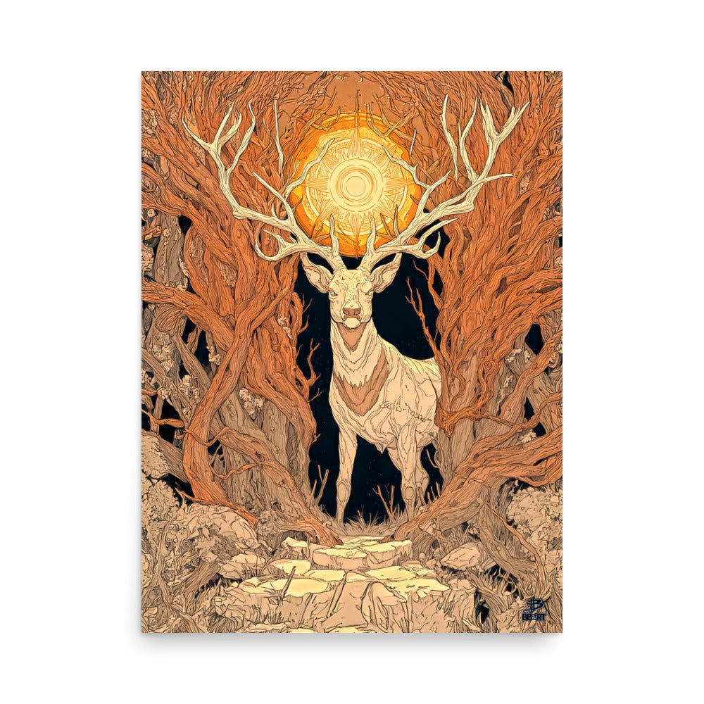 Forestwarden Stag – Photo Paper Poster - BBairt