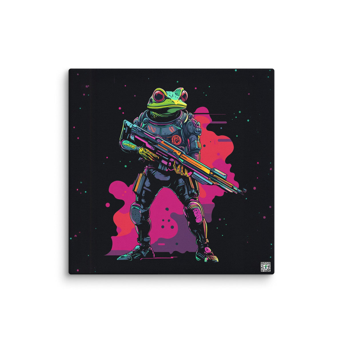 Galactic Ribbit - Canvas Print - BBairt