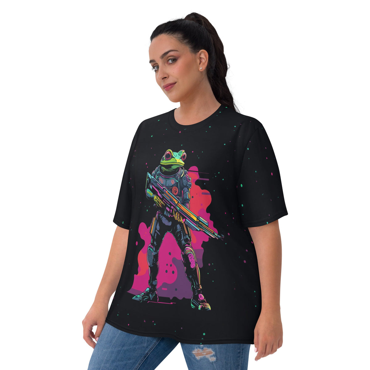 Galactic Ribbit - Womens T-Shirt - BBairt