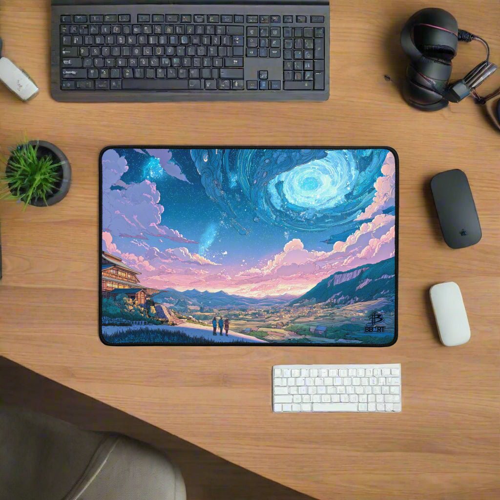 Gateway Over the Autumn Fields Desk Mat - BBairt