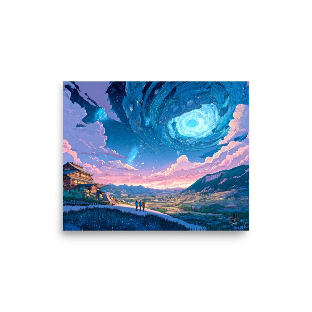 Gateway Over the Autumn Fields – Photo Paper Poster - BBairt