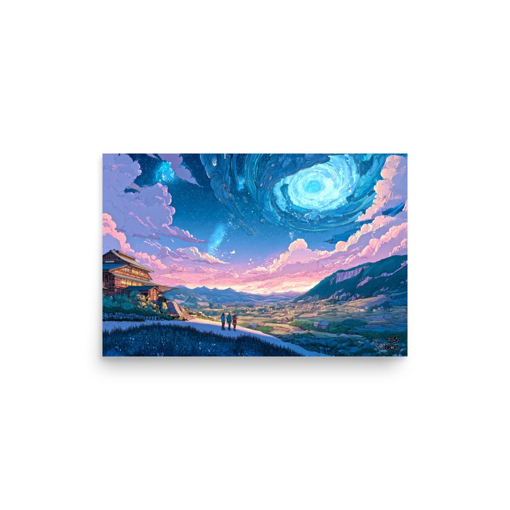 Gateway Over the Autumn Fields – Photo Paper Poster - BBairt
