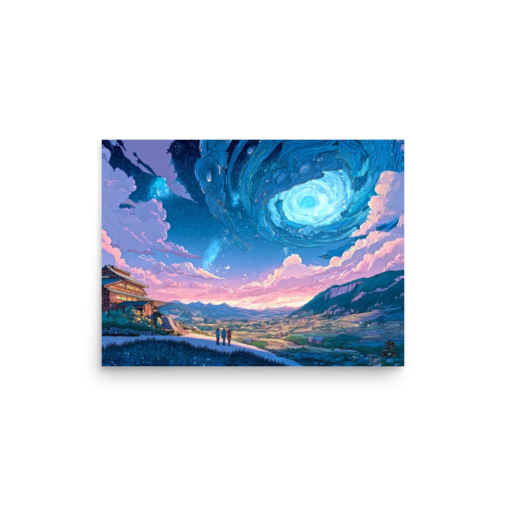 Gateway Over the Autumn Fields – Photo Paper Poster - BBairt