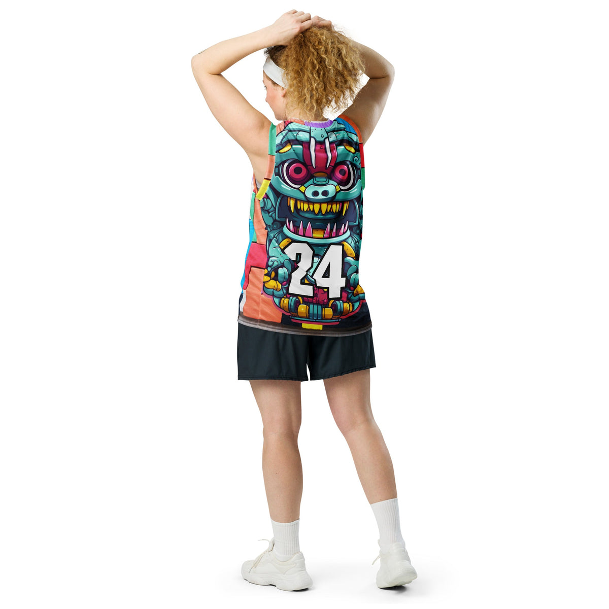 Gear Critter - Recycled unisex basketball jersey - Block Fusion Colorway - BBairt