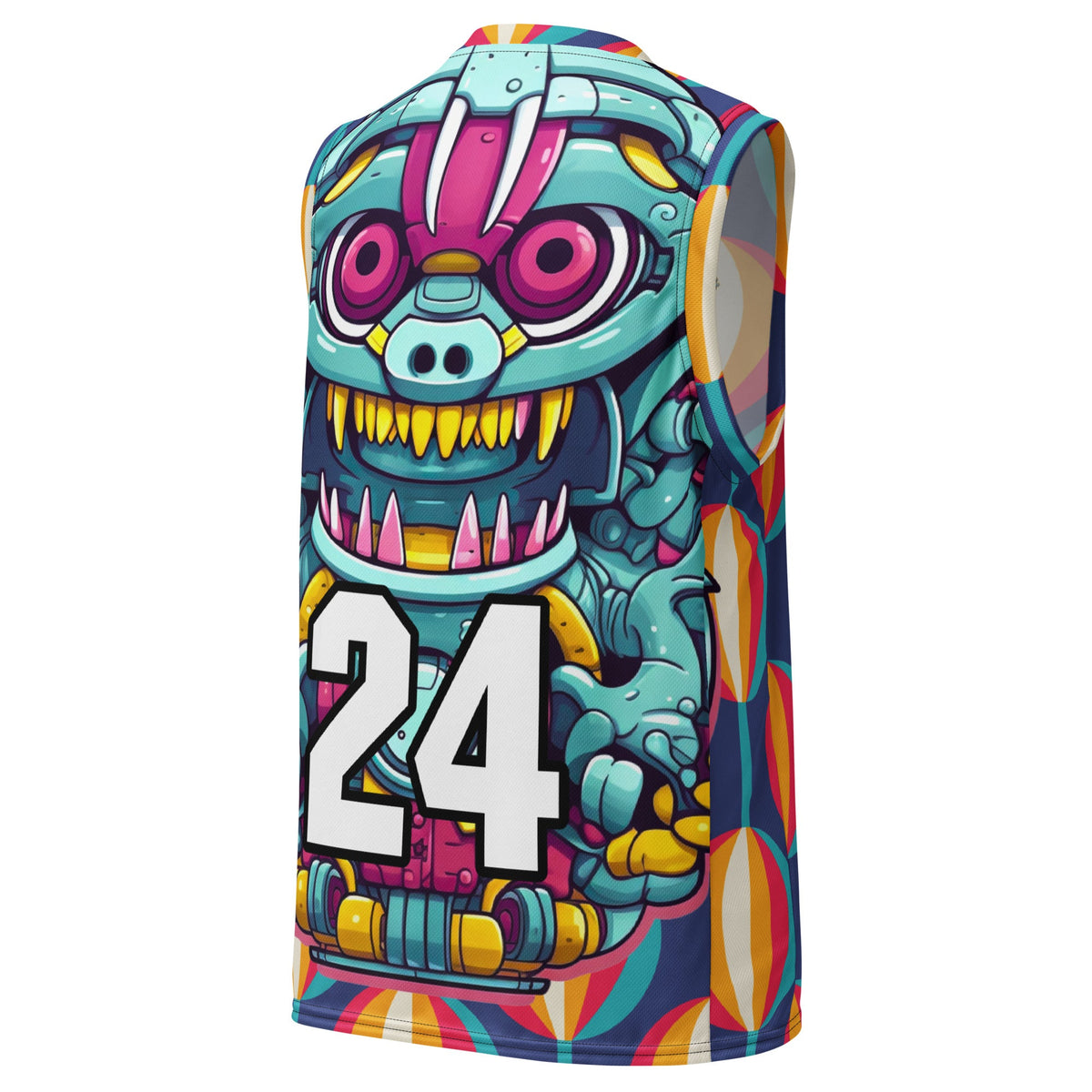 Gear Critter - Recycled unisex basketball jersey - Retro Carnival Colorway - BBairt