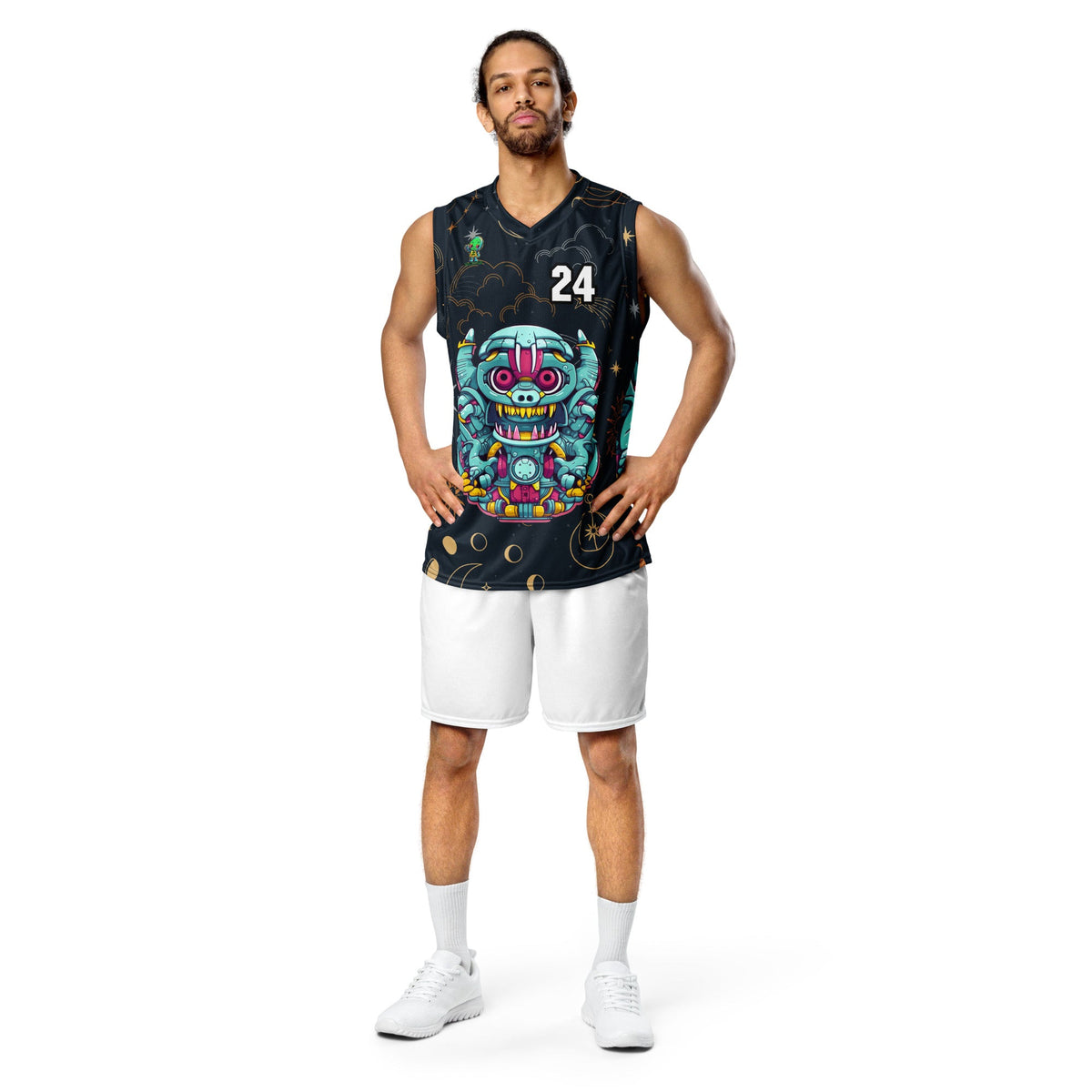 Gear Critter - Recycled unisex basketball jersey - Starry Odyssey Colorway - BBairt