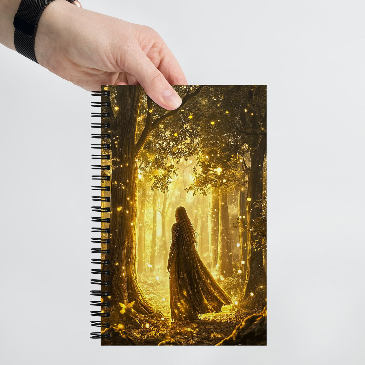 Golden Enchantment Spiral Notebook - Mythic Jheyz Collection - BBairt