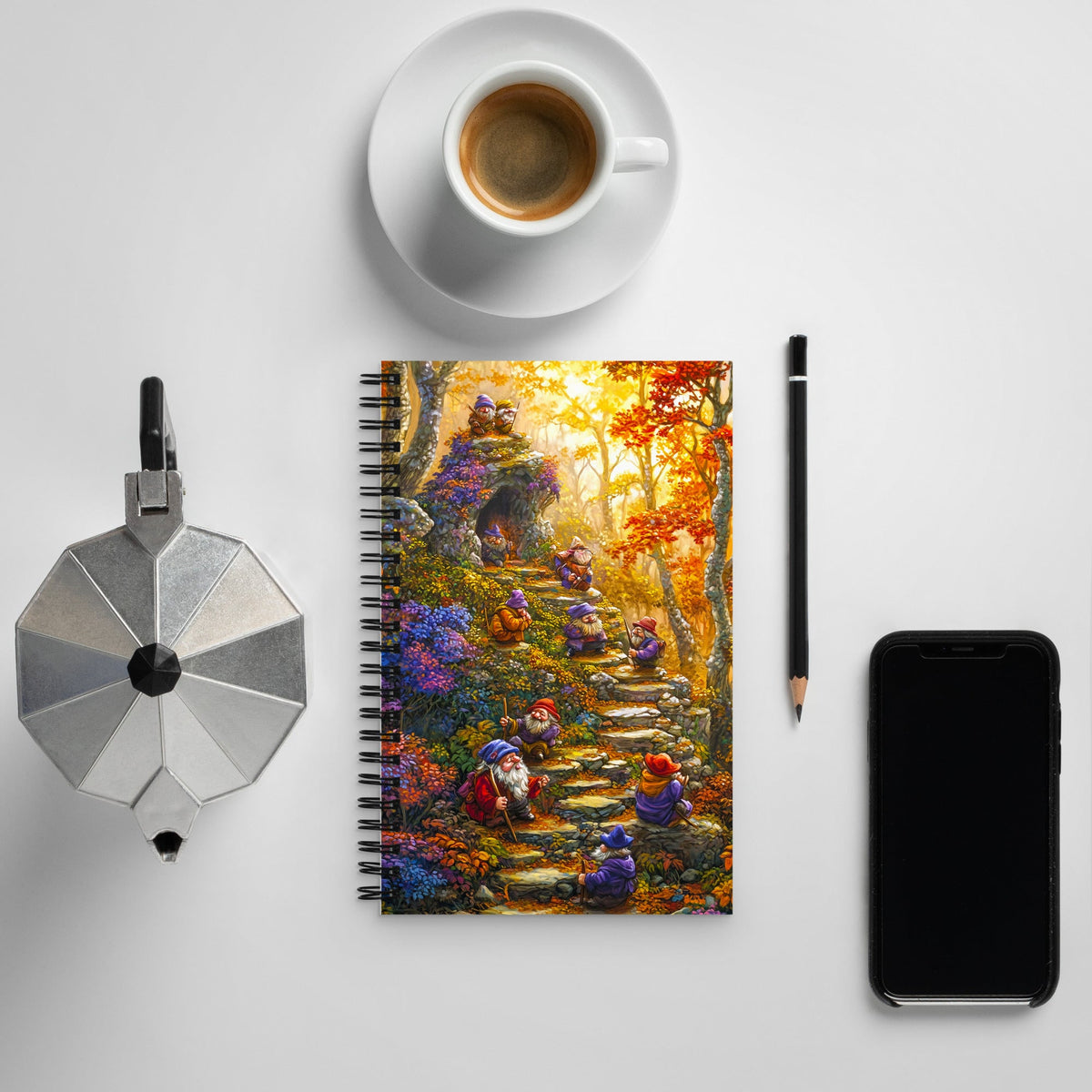 Golden Trail Spiral Notebook - Mythic Jheyz Collection - BBairt