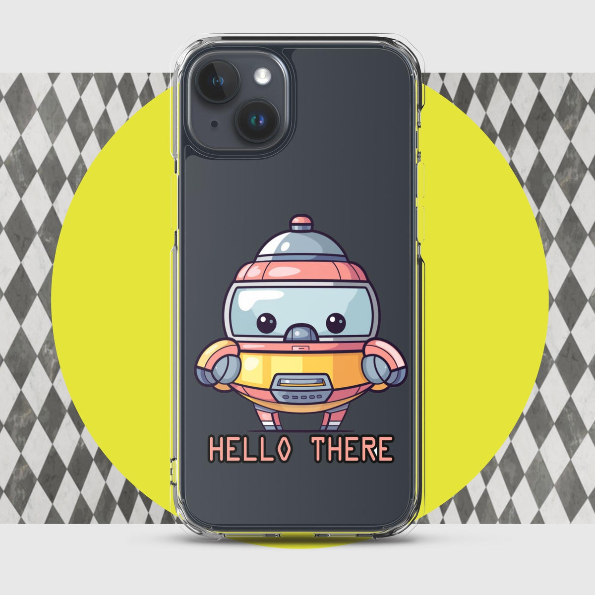 Greetbot Grinwell - Clear Case for iPhone® - BBairt