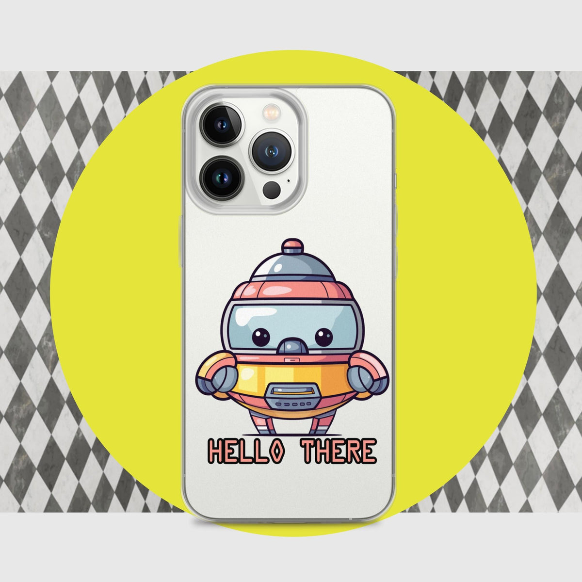 Greetbot Grinwell - Clear Case for iPhone® - BBairt