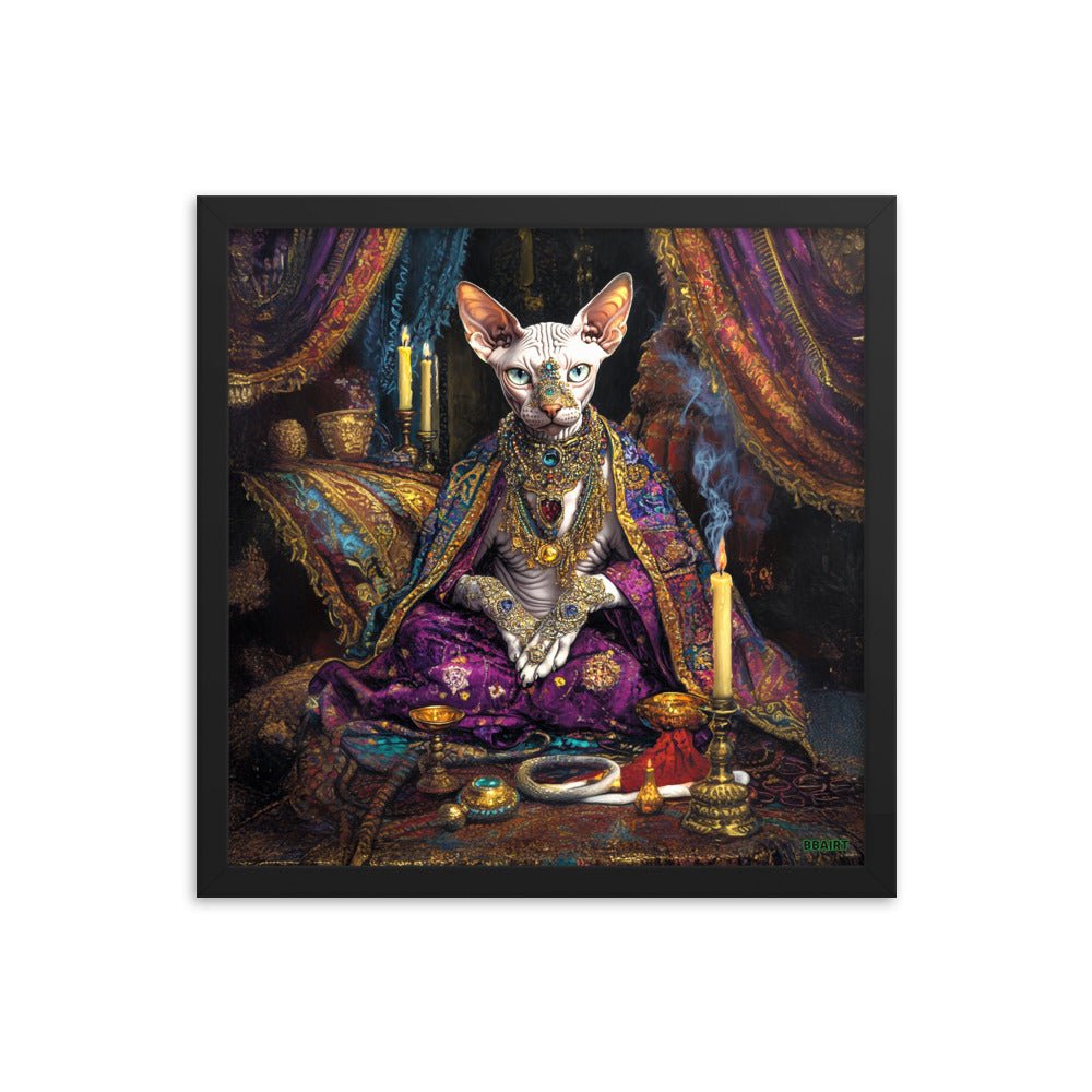 Her Majesty Sphinxara – Framed Matte Poster - BBairt