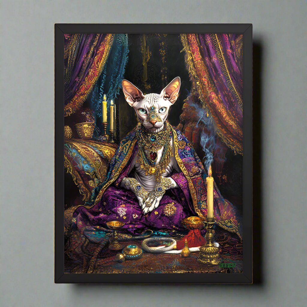 Her Majesty Sphinxara – Framed Matte Poster - BBairt