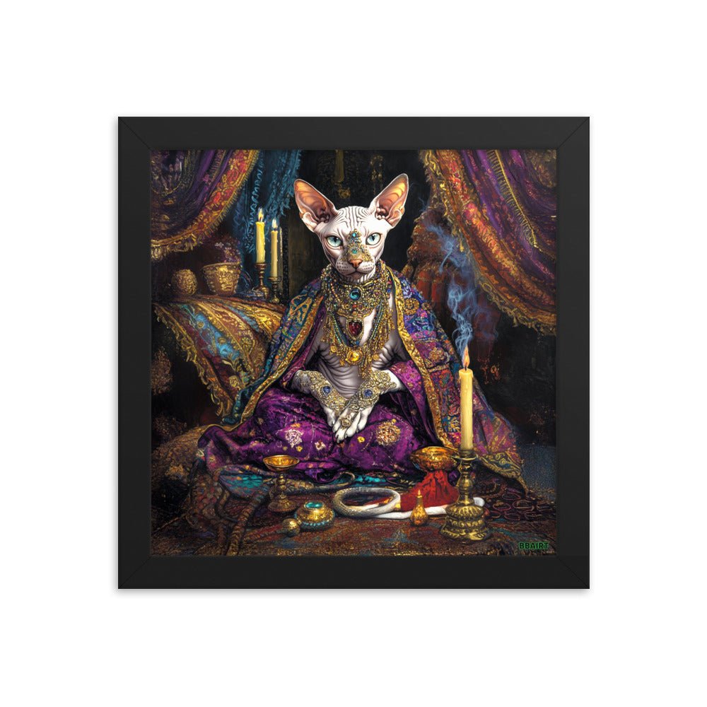 Her Majesty Sphinxara – Framed Matte Poster - BBairt
