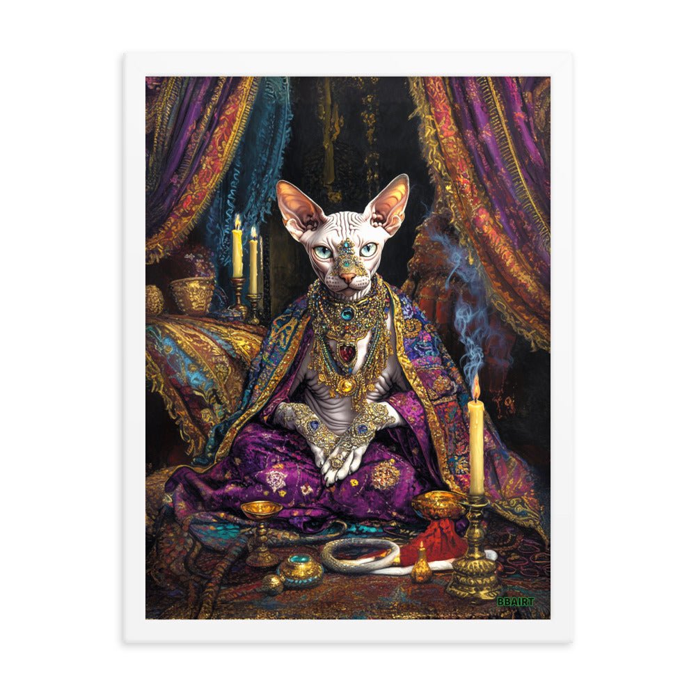 Her Majesty Sphinxara – Framed Matte Poster - BBairt