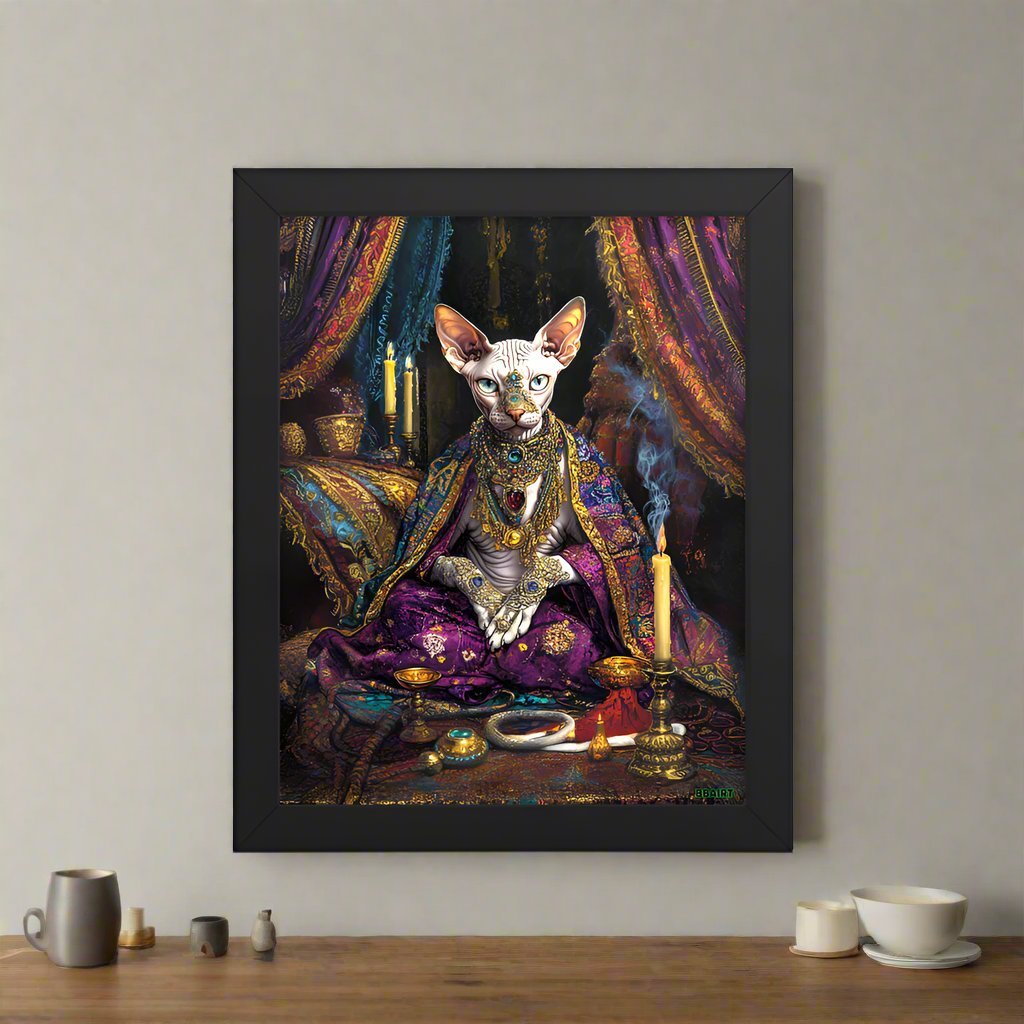 Her Majesty Sphinxara – Framed Matte Poster - BBairt