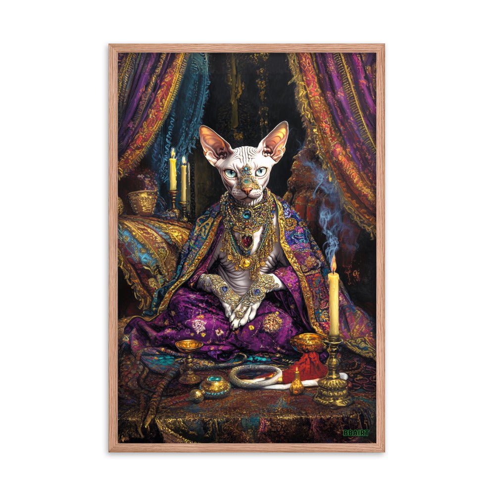 Her Majesty Sphinxara – Framed Matte Poster - BBairt