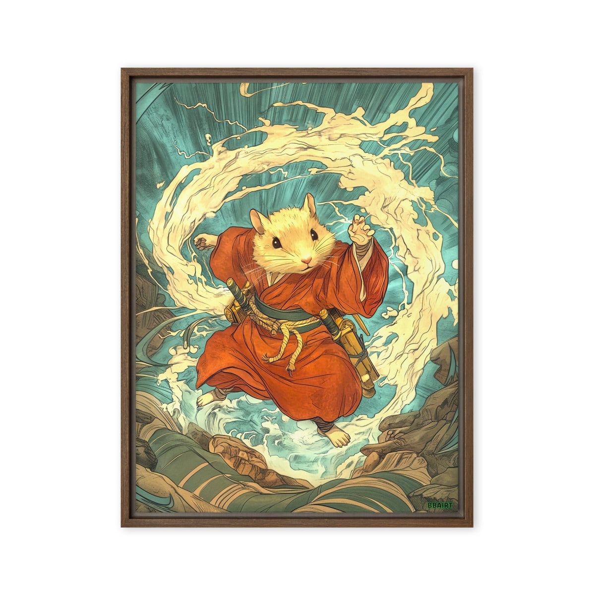 Hiro the Swift – Framed Canvas Print - BBairt