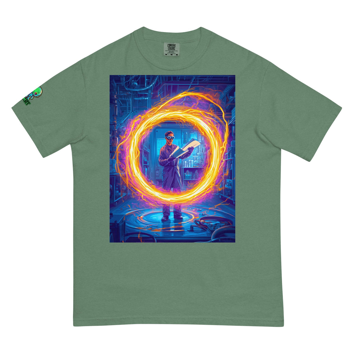 Igniting the Vortex - Unisex garment - dyed heavyweight t-shirt - BBairt
