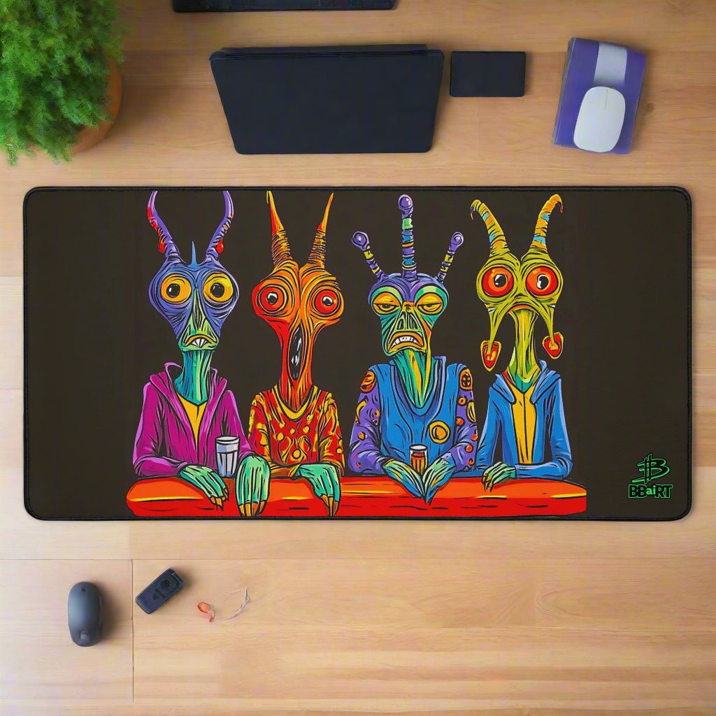 Intergalactic Dive Bar – Desk Mat - BBairt