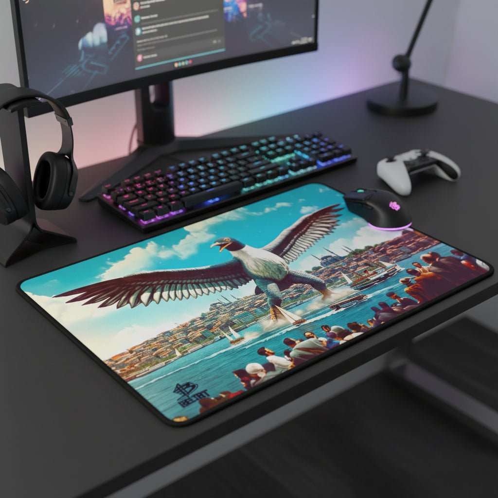 Istanbul’s Avian Awe – Desk Mat - BBairt