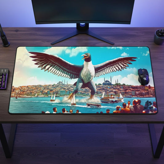 Istanbul’s Avian Awe – Desk Mat - BBairt