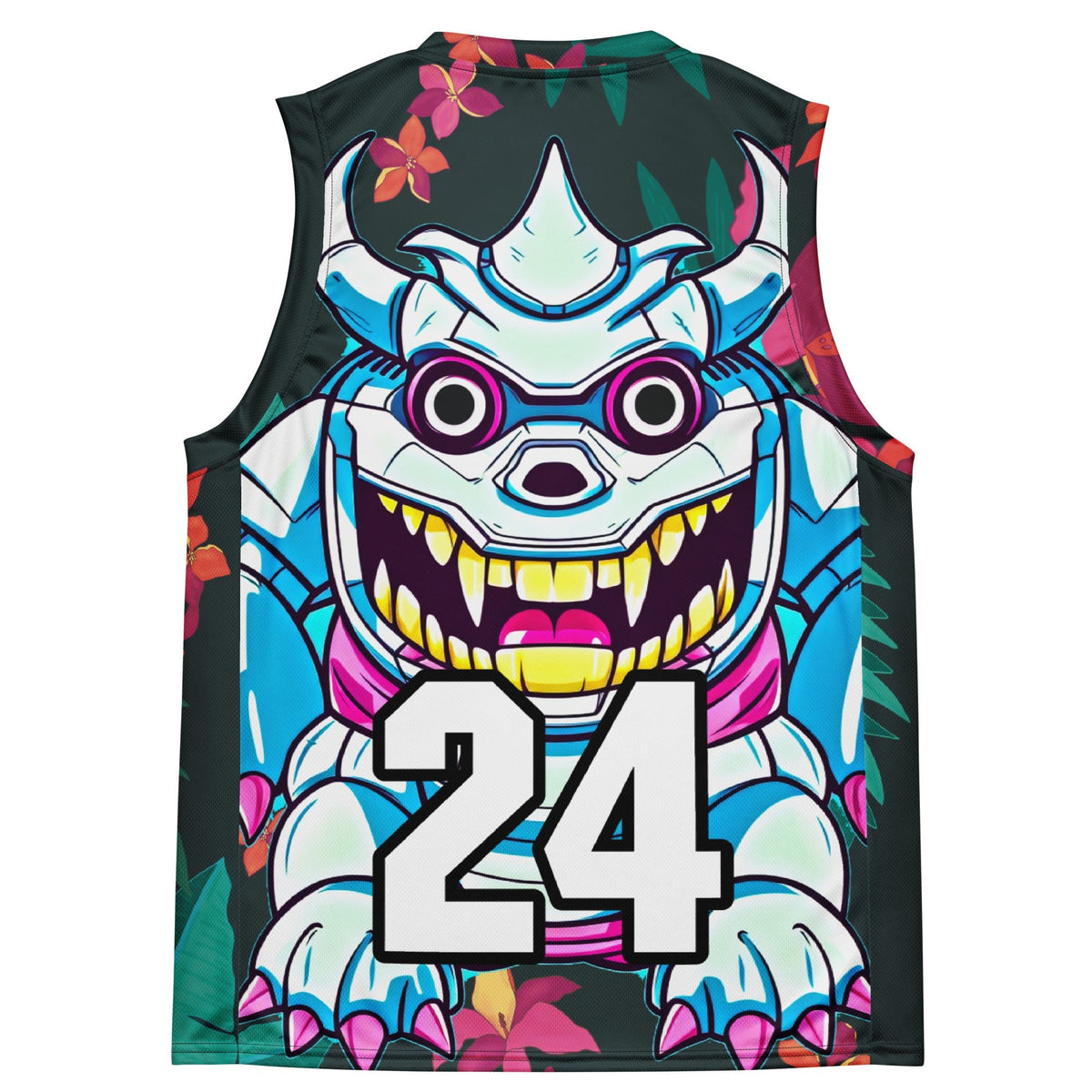 Kind Claw - Recycled unisex basketball jersey - Midnight Jungle Colorway - BBairt