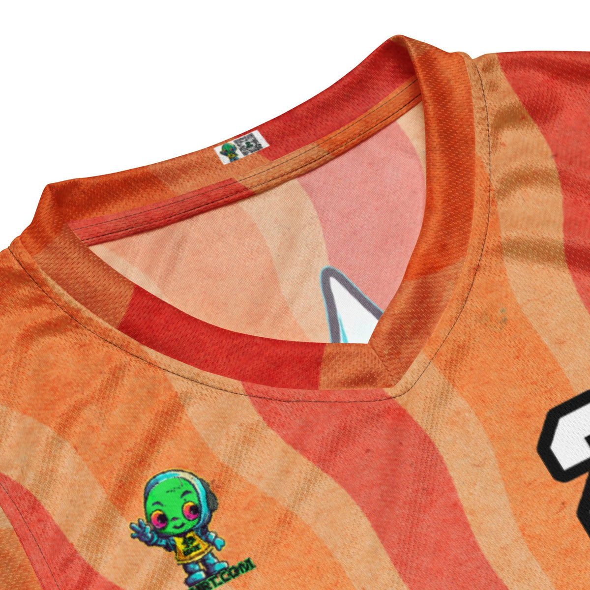 Kind Claw - Recycled unisex basketball jersey - Solar Flare Colorway - BBairt