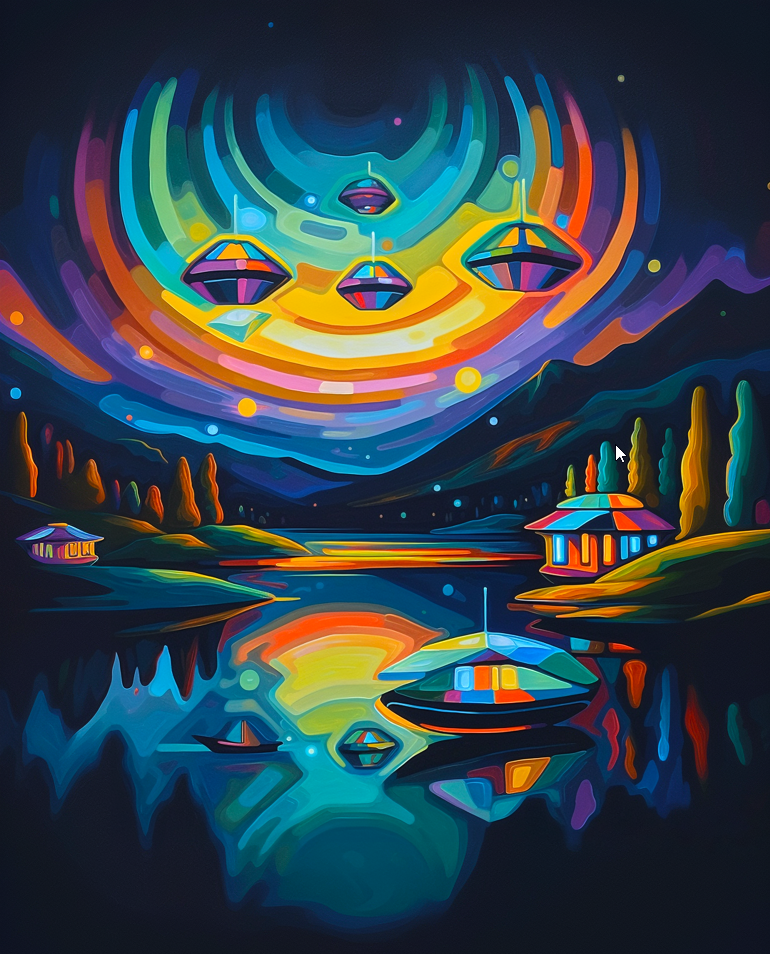 Visitors at Lakeside Haven Desk Mat