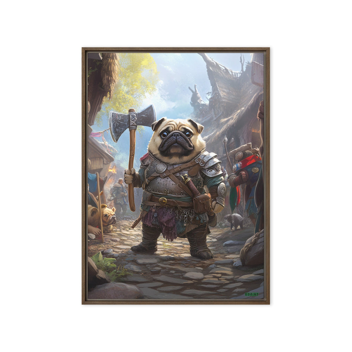 Lucy the Fearless – Framed Canvas Print - BBairt
