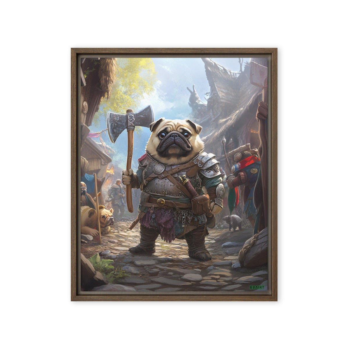 Lucy the Fearless – Framed Canvas Print - BBairt
