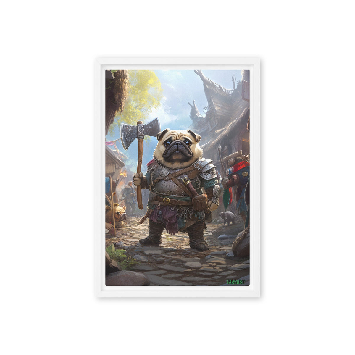 Lucy the Fearless – Framed Canvas Print - BBairt
