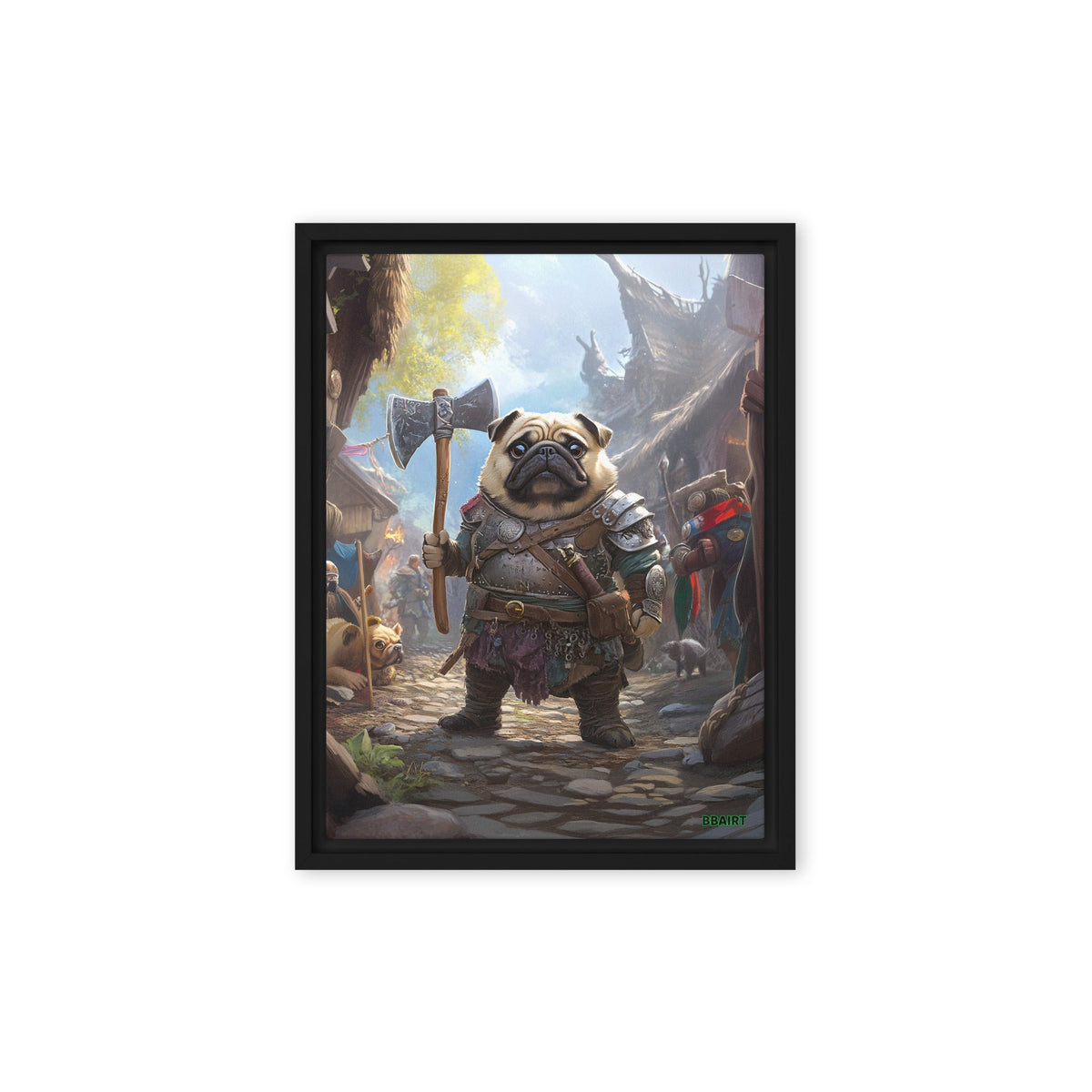 Lucy the Fearless – Framed Canvas Print - BBairt