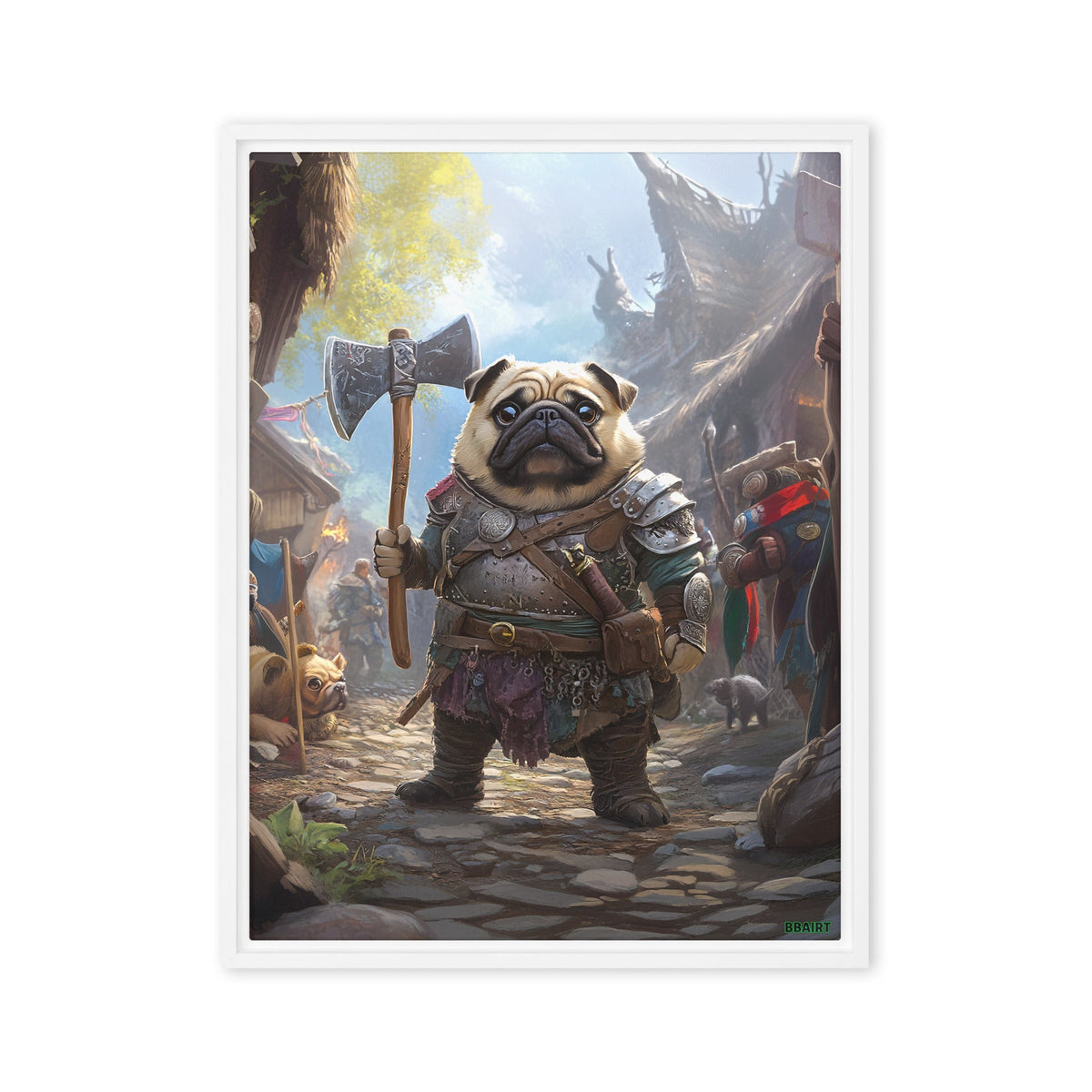 Lucy the Fearless – Framed Canvas Print - BBairt