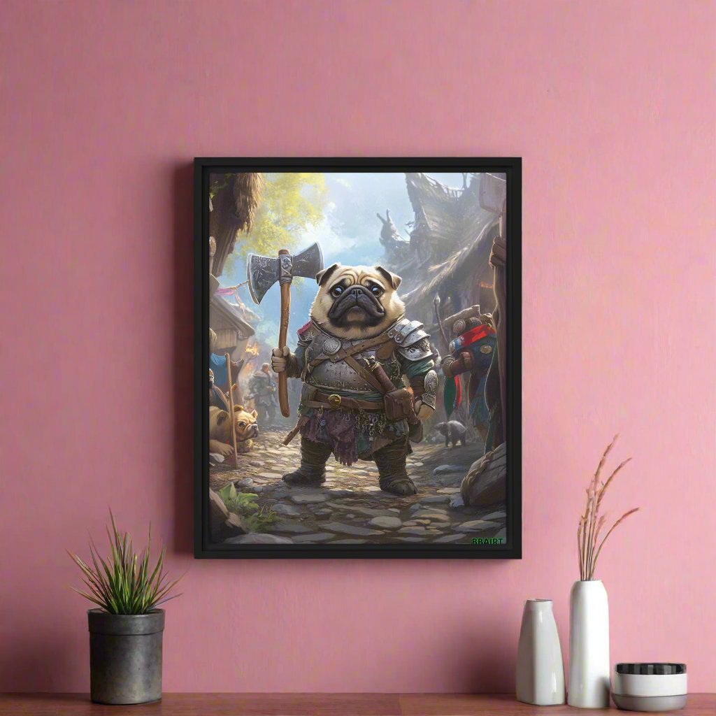 Lucy the Fearless – Framed Canvas Print - BBairt