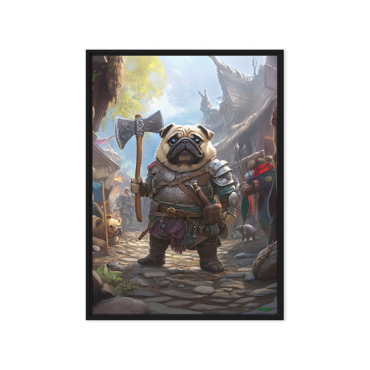 Lucy the Fearless – Framed Canvas Print - BBairt