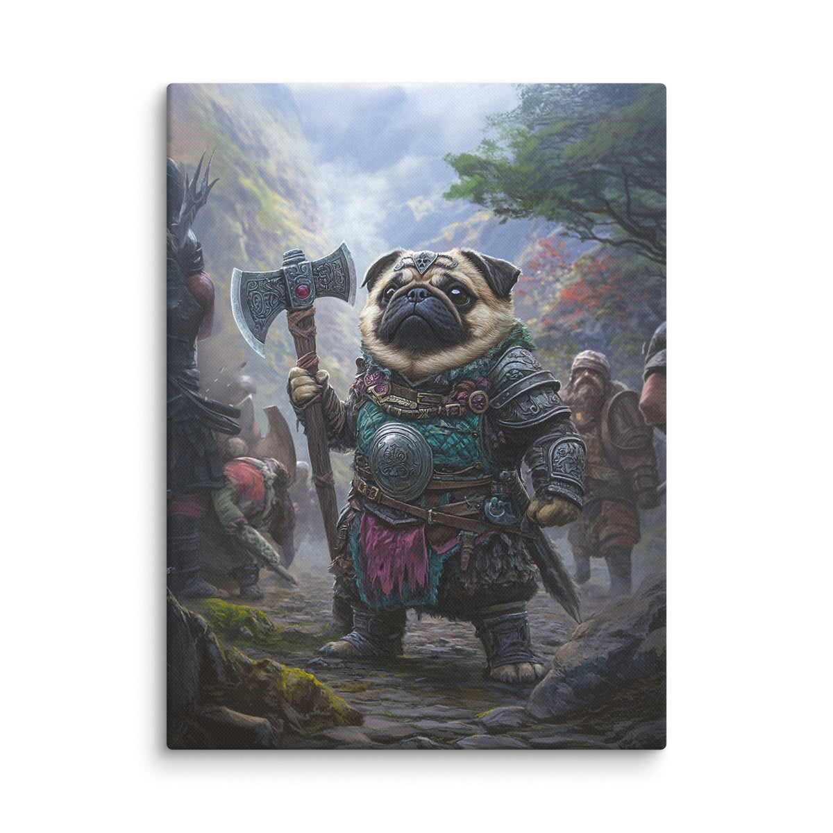 Lucy the Fearless – Mountain Vanguard Edition - Canvas Print - BBairt