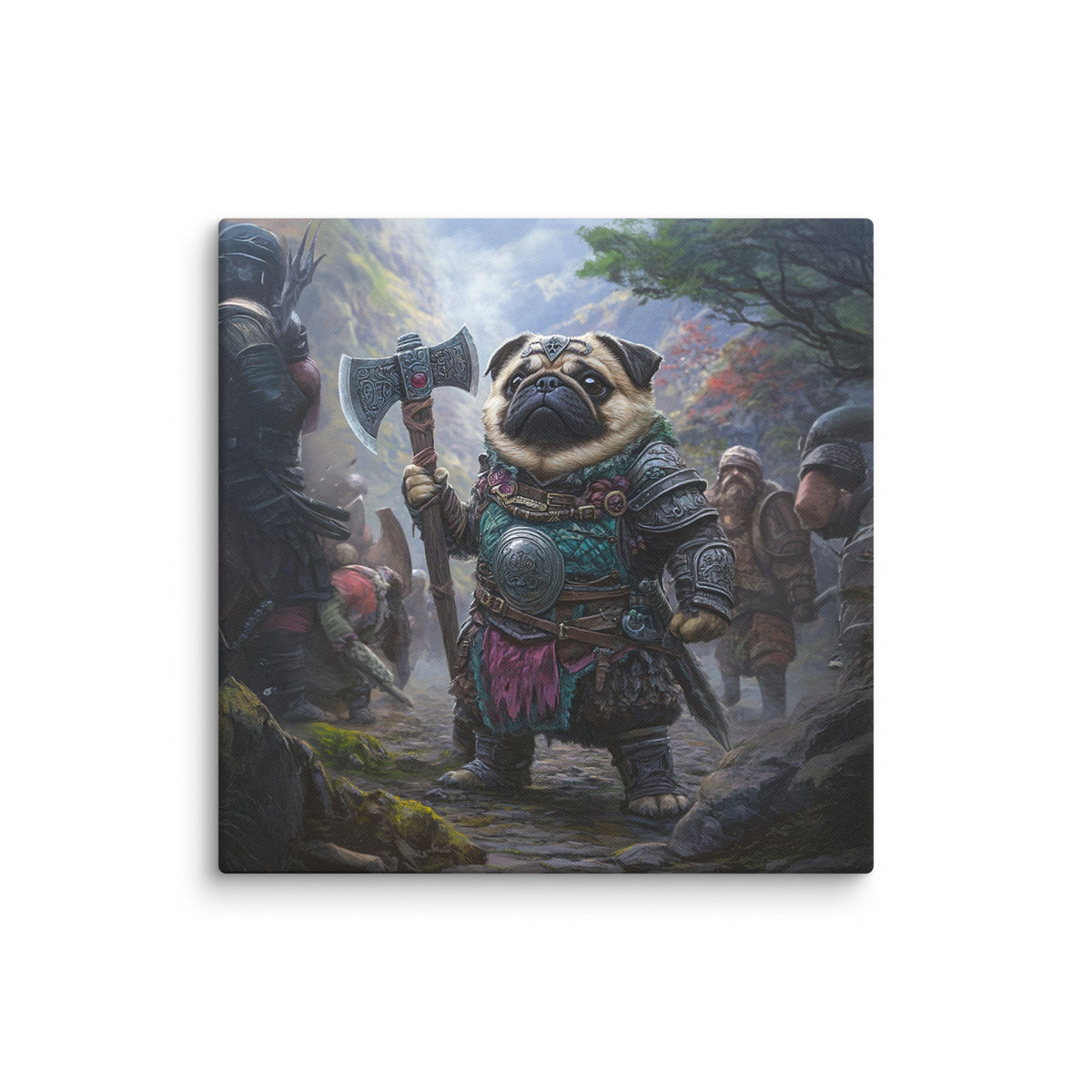 Lucy the Fearless – Mountain Vanguard Edition - Canvas Print - BBairt
