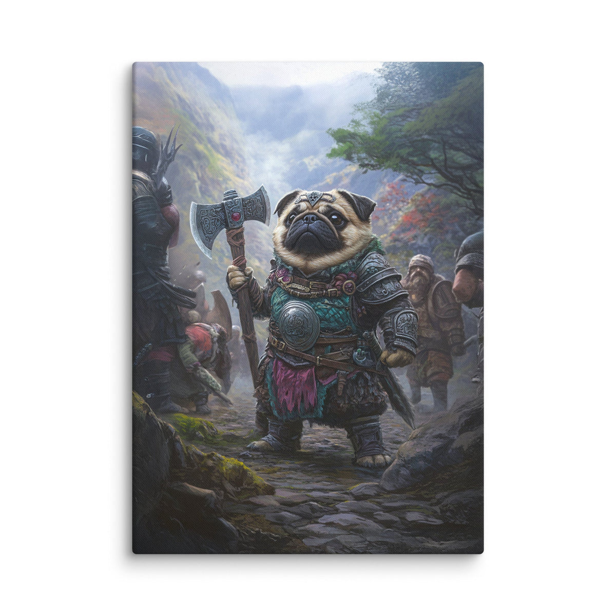 Lucy the Fearless – Mountain Vanguard Edition - Canvas Print - BBairt
