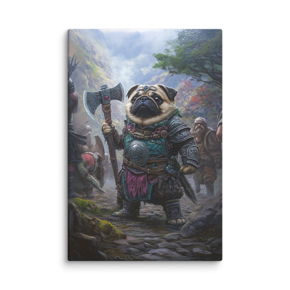 Lucy the Fearless – Mountain Vanguard Edition - Canvas Print - BBairt