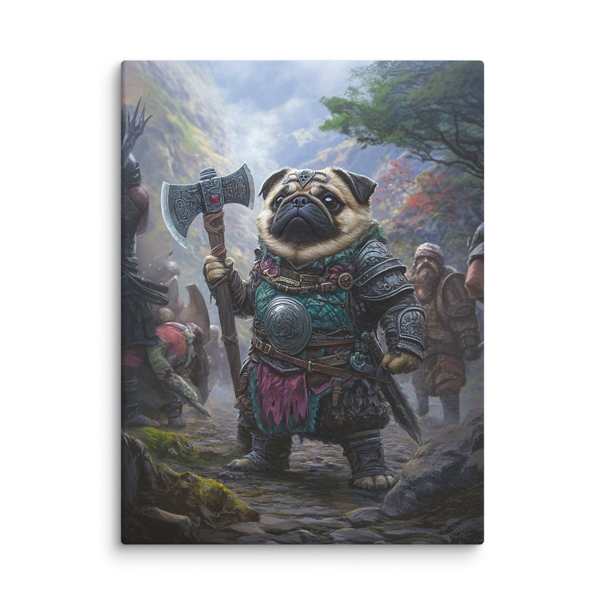 Lucy the Fearless – Mountain Vanguard Edition - Canvas Print - BBairt