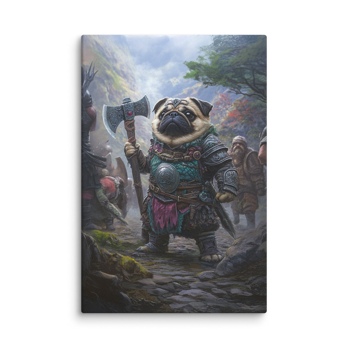 Lucy the Fearless – Mountain Vanguard Edition - Canvas Print - BBairt