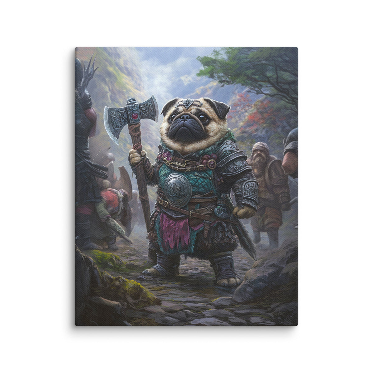 Lucy the Fearless – Mountain Vanguard Edition - Canvas Print - BBairt