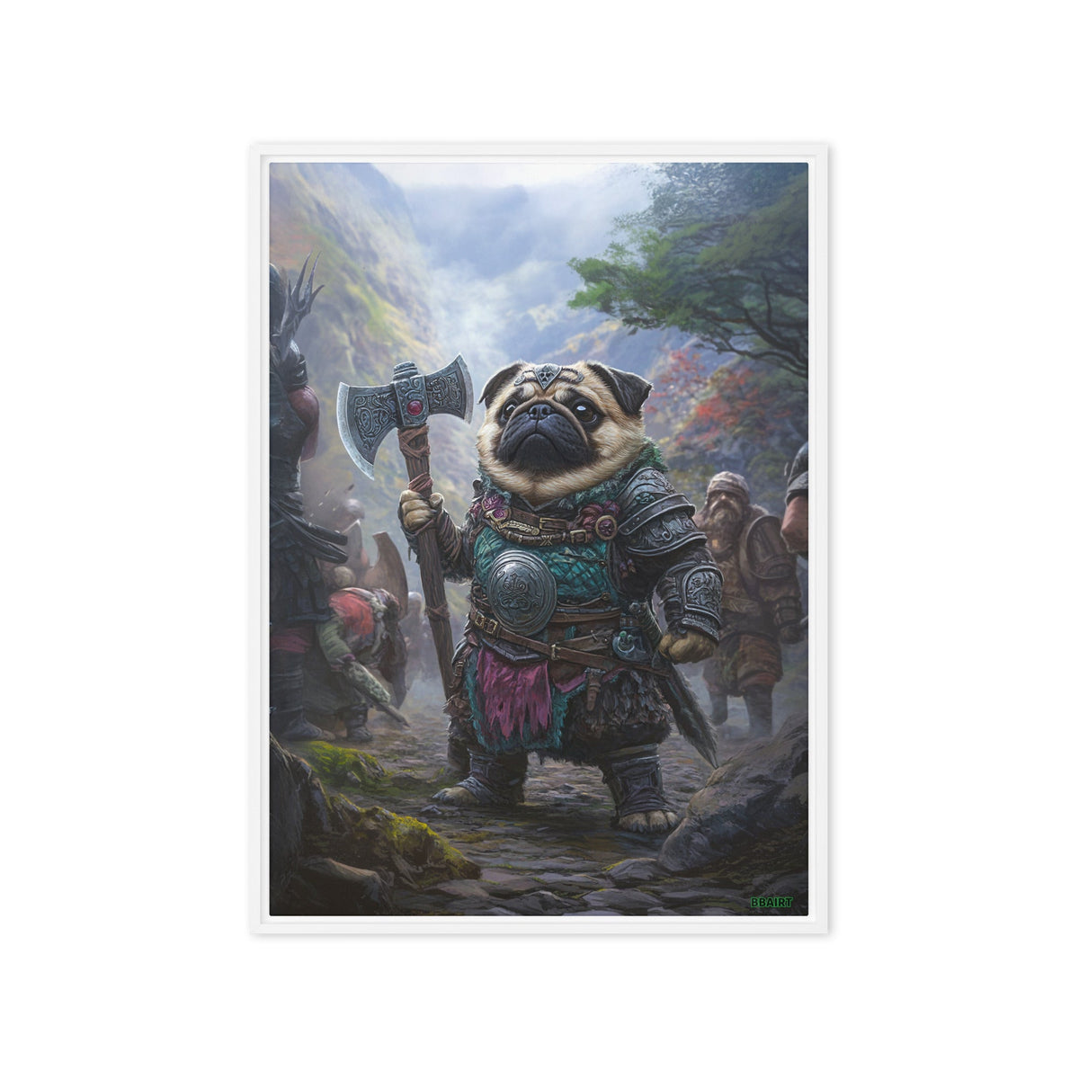 Lucy the Fearless – Mountain Vanguard Edition - Framed Canvas Print - BBairt