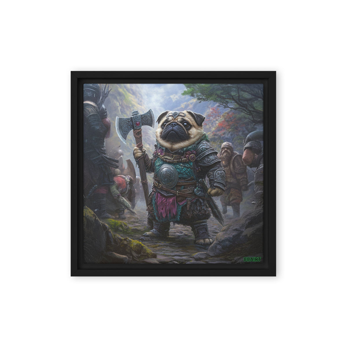 Lucy the Fearless – Mountain Vanguard Edition - Framed Canvas Print - BBairt