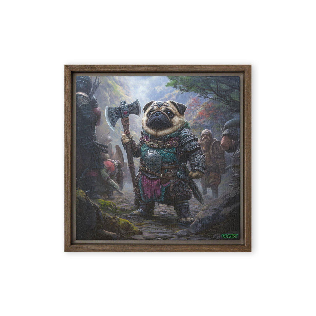 Lucy the Fearless – Mountain Vanguard Edition - Framed Canvas Print - BBairt