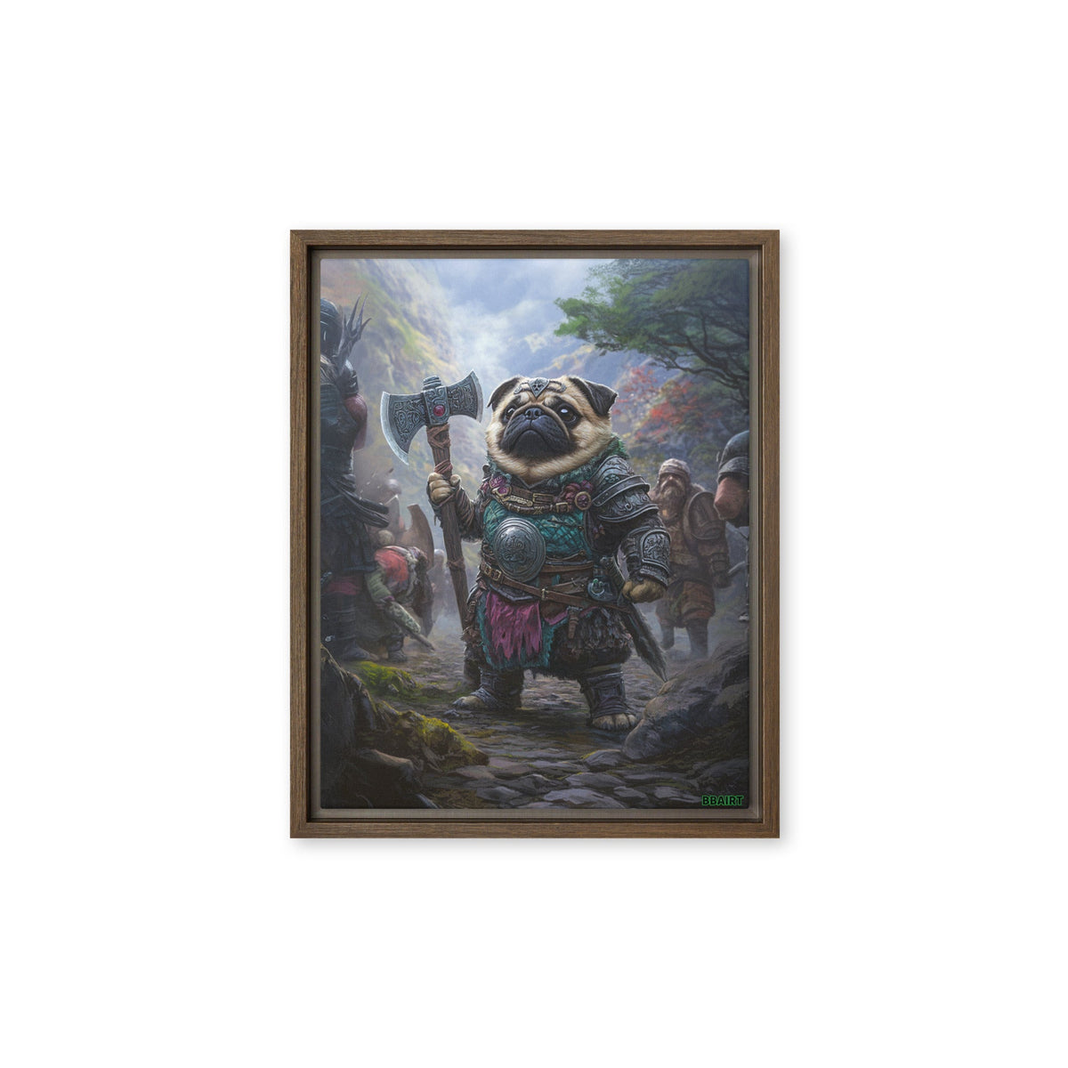 Lucy the Fearless – Mountain Vanguard Edition - Framed Canvas Print - BBairt