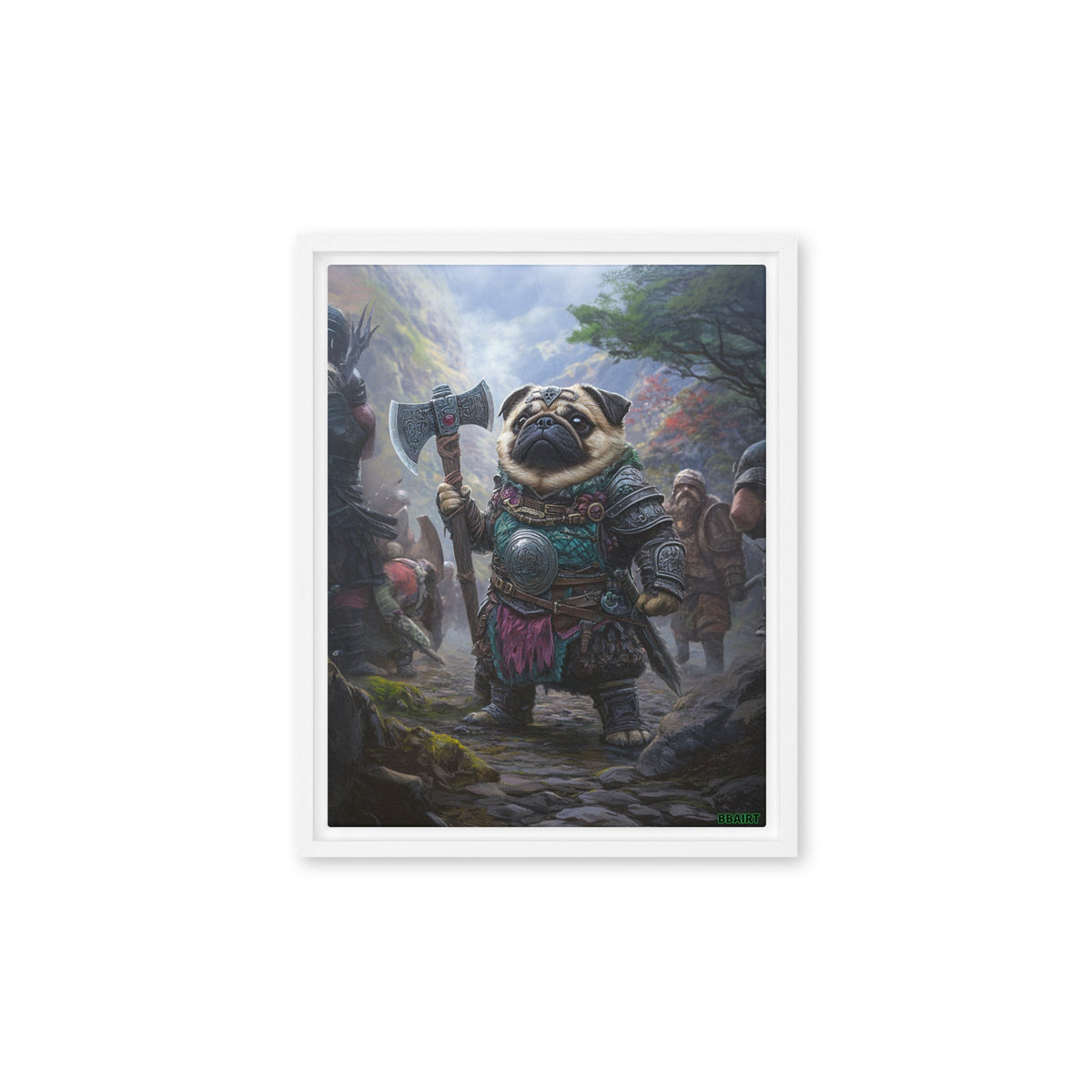 Lucy the Fearless – Mountain Vanguard Edition - Framed Canvas Print - BBairt