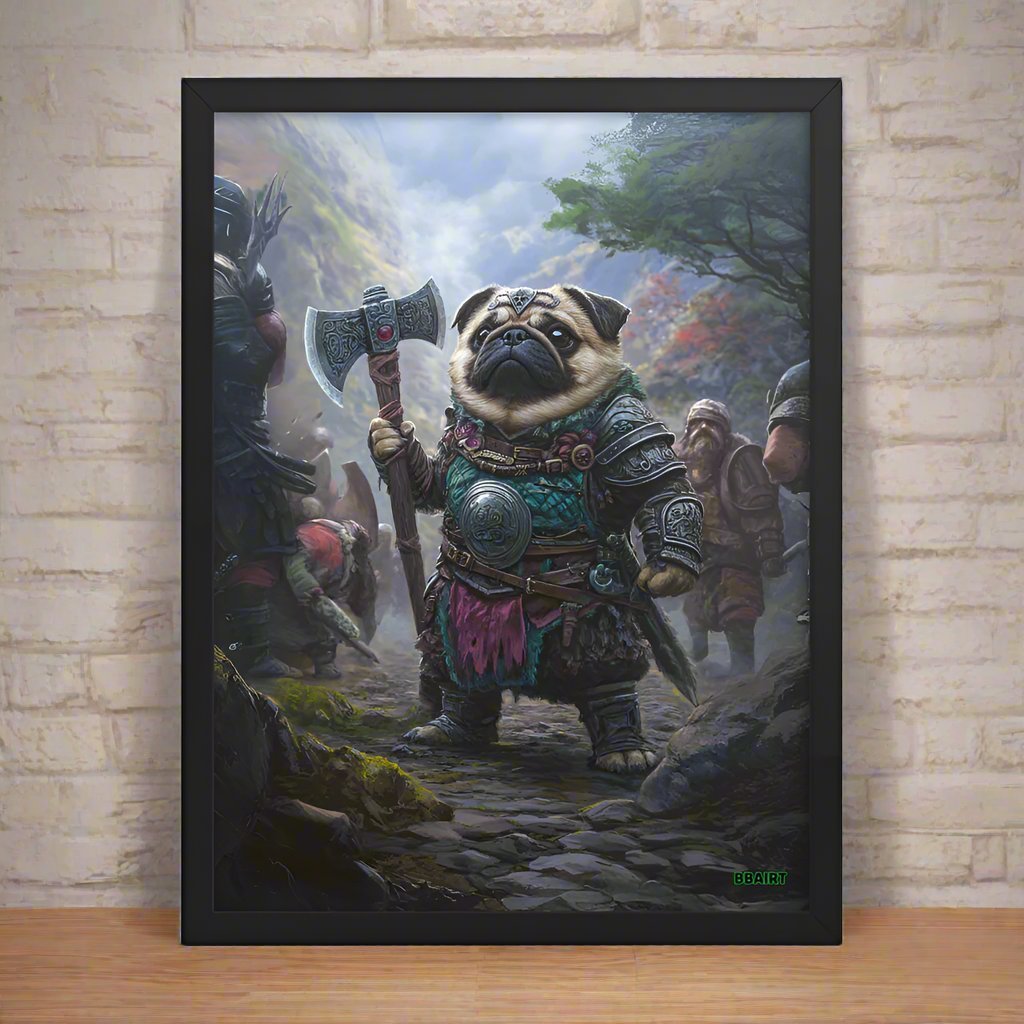 Lucy the Fearless – Mountain Vanguard Edition - Framed Photo Paper Poster - BBairt