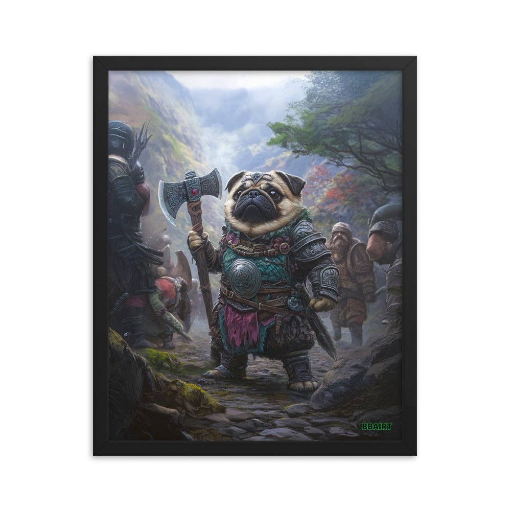 Lucy the Fearless – Mountain Vanguard Edition - Framed Photo Paper Poster - BBairt