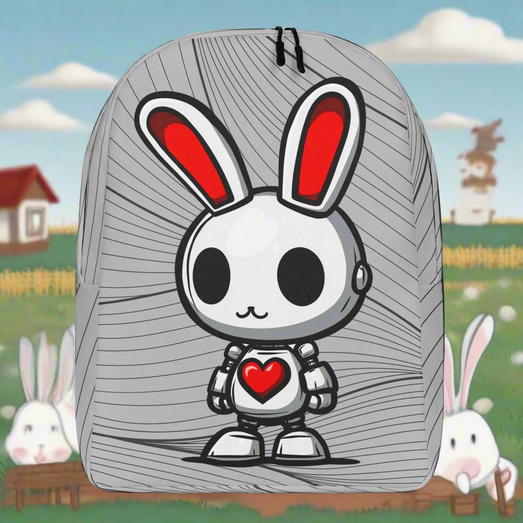 Lumi the Heartbot - Minimalist Backpack - BBairt